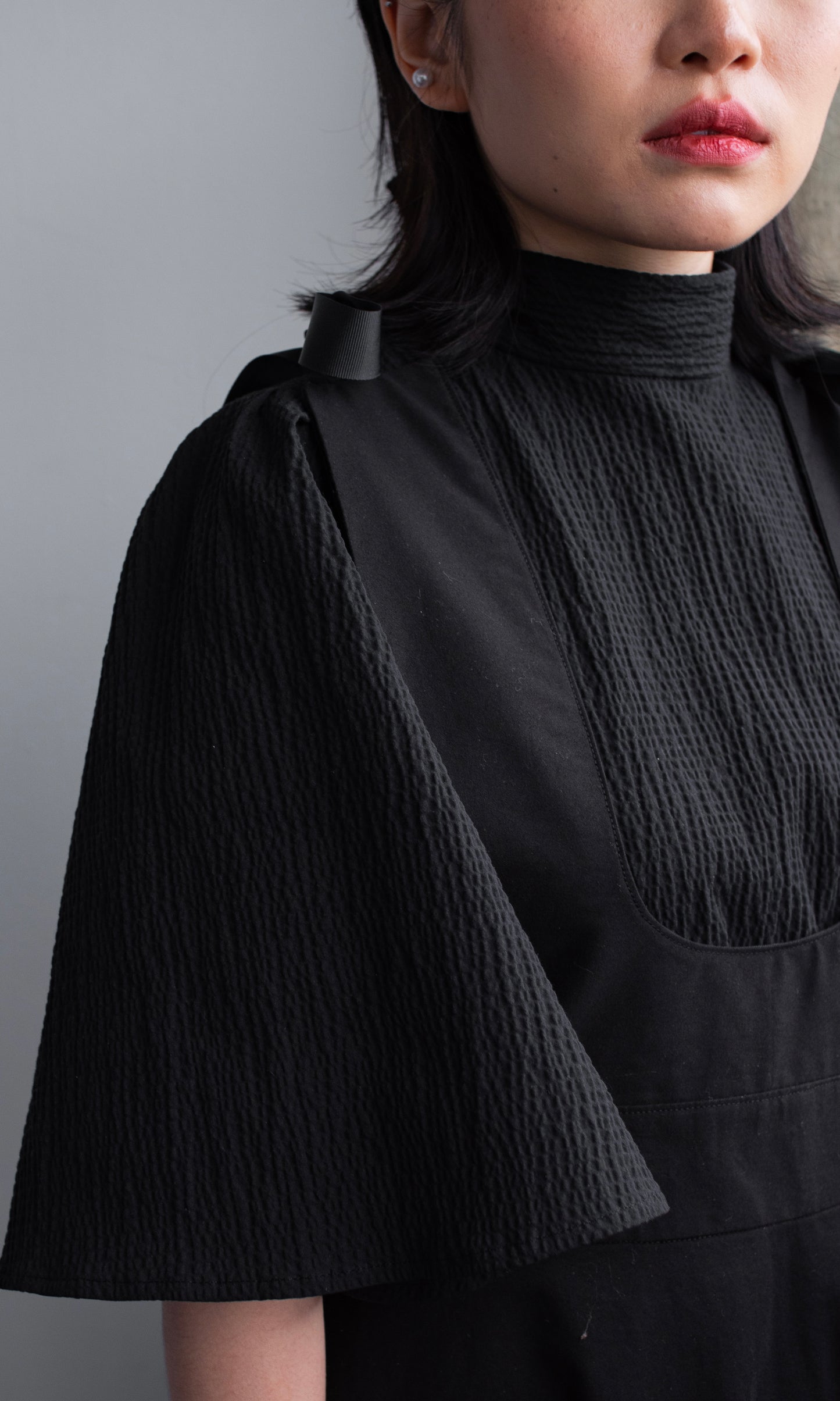 Back Neck Ribbon Blouse
